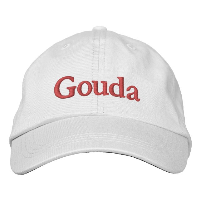 Gouda bestickte Baseballkappe (Vorderseite)