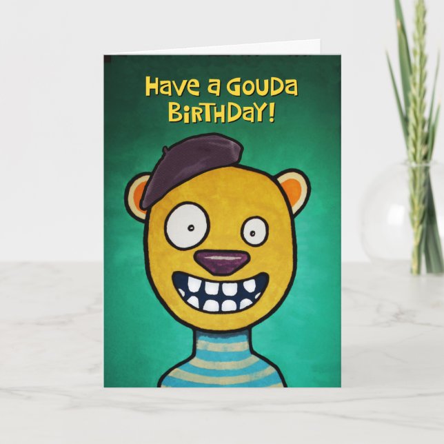 Gouda Birthday Card Karte (Vorderseite)