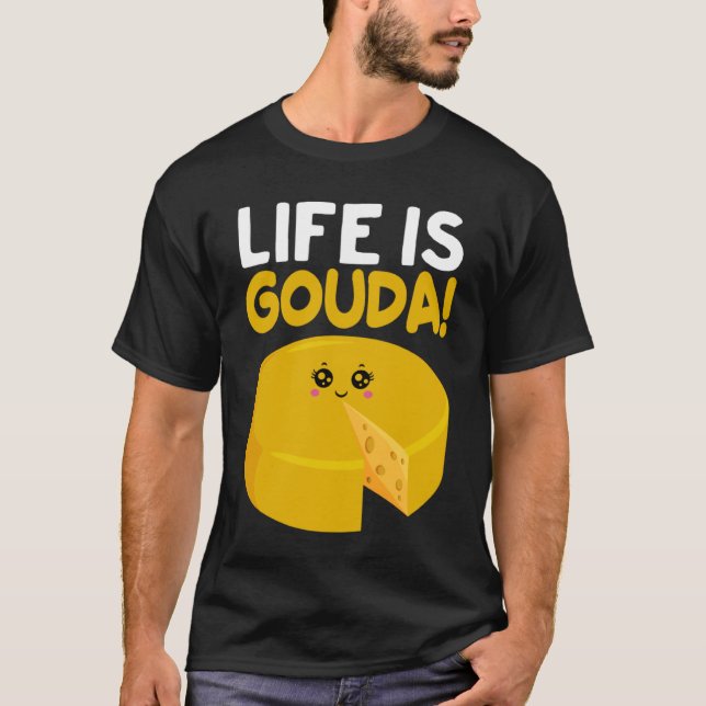 Gouda Cheesus Mehr Käse Brie Gouda Vibes 1 T-Shirt (Vorderseite)