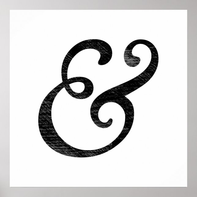 Goudy Old Style Italia Letterpress Black Poster (Vorne)