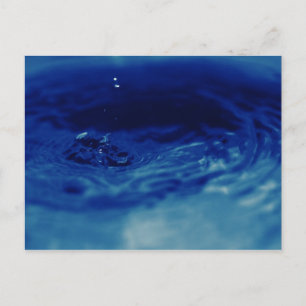 Gouffre d'eau bleu postkarte