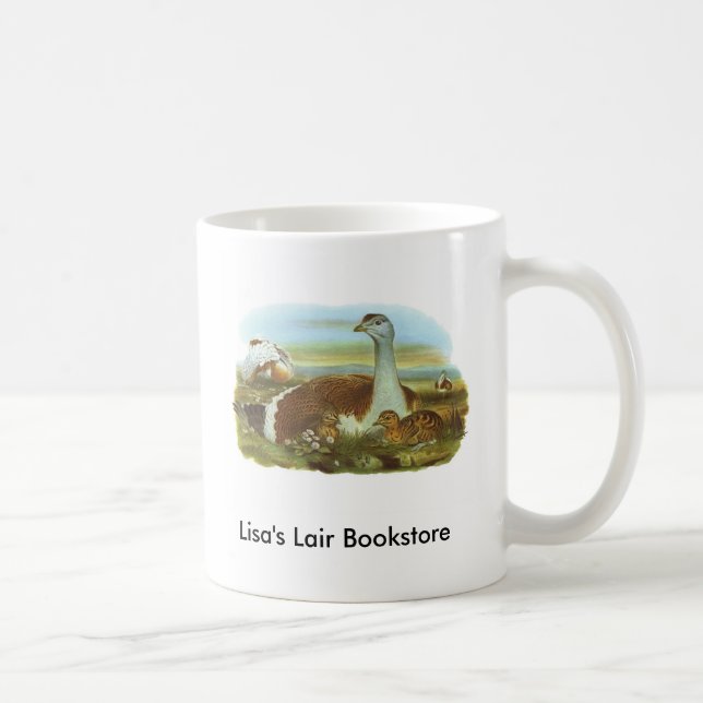 Gould - großer Bustard - Otis tarda Kaffeetasse (Rechts)