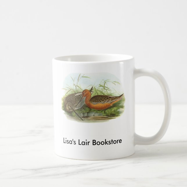 Gould - Schnepfe mit gestreiftem Schwanz - Limosa Kaffeetasse (Rechts)