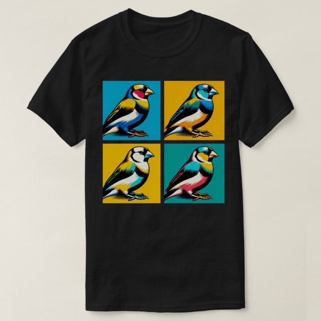 Gouldian Finch Art Coole Vögel T-Shirt (Design vorne)