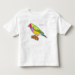 Gouldian finch bird Cartoon Illustration Kleinkind T-shirt