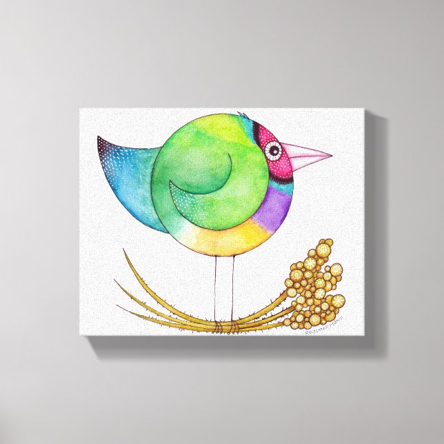 Gouldian Finch Leinwand (Vorderseite)