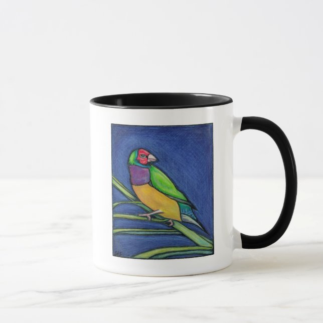 Gouldian Finch Tasse (Rechts)