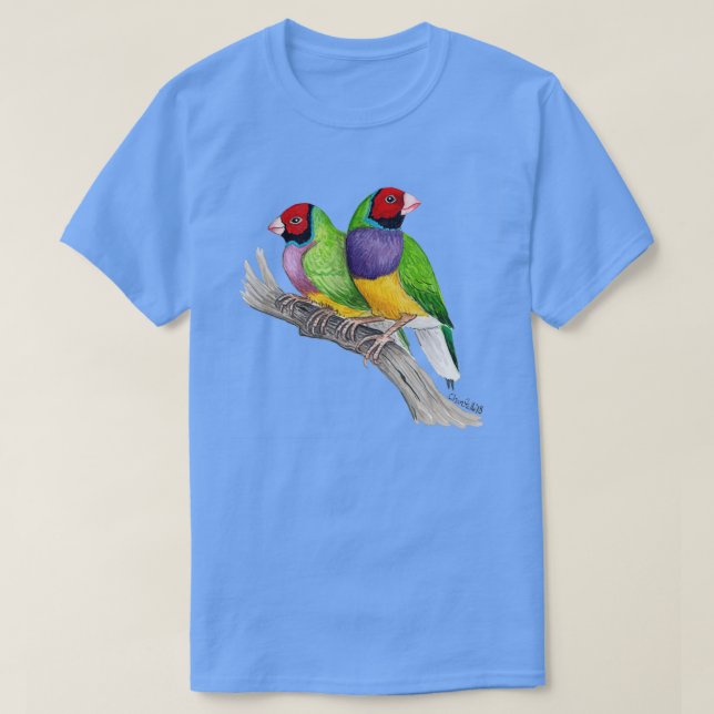 Gouldian Finches 1 T-Shirt (Design vorne)