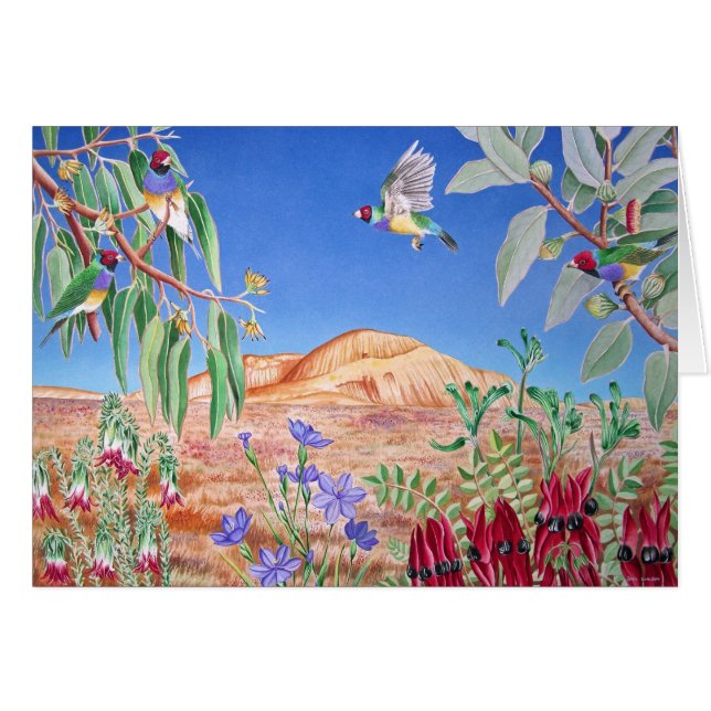 Gouldian Finke, Hinterland, Australien (Vorderseite (Horizontal))