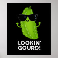 Gourd Funny Cool Veggie Pun Dark BG