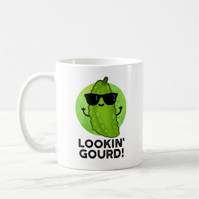 Gourd Funny Cool Veggie Pun Kaffeetasse (Links)