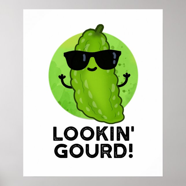 Gourd Funny Cool Veggie Pun Poster (Vorne)