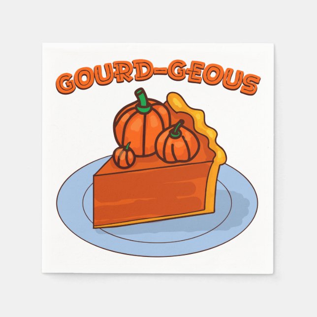 Gourd-geous Serviette (Vorderseite)