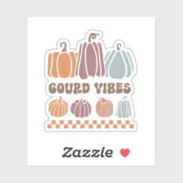 Gourd Vibes Funny Fall Pumpkins Sticker