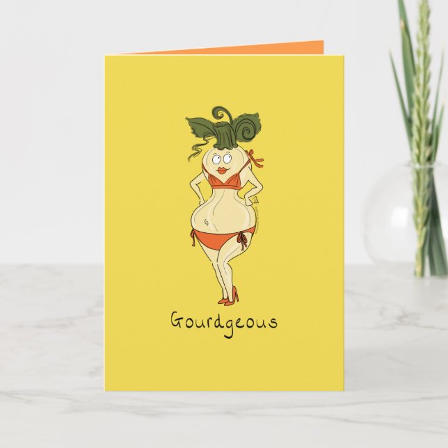 Gourdgeous Gourdgreeting Card Karte (Vorderseite)