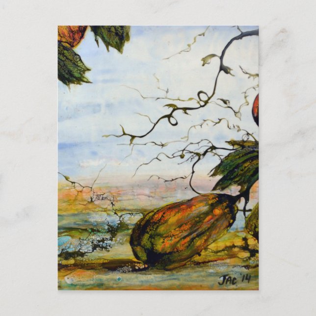 Gourds, Originelle Kunst von JAC Postkarte (Vorderseite)