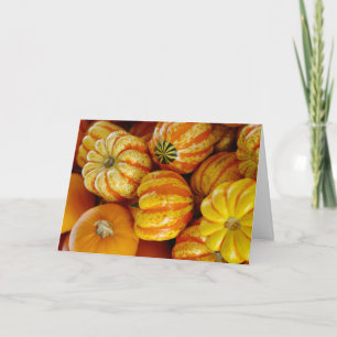 Gourds Pumpkins Herbst Erntedank Karte