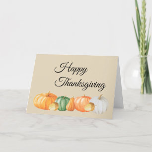 Gourds Pumpkins und Acorns Feiertagskarte