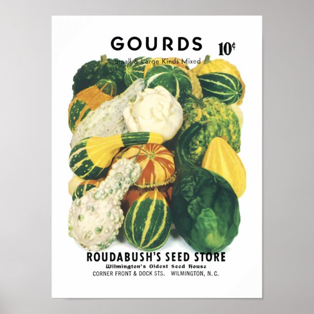 Gourds Vintages Saatgut Poster (Vorne)