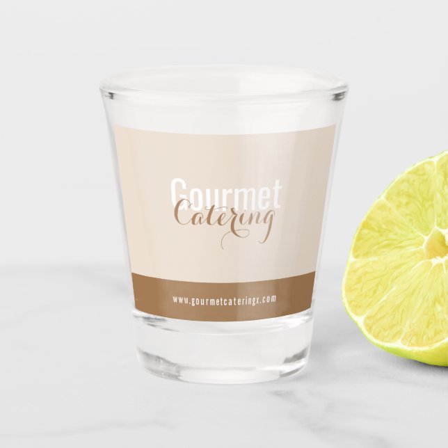 Gourmet-Catering Schnapsglas (Vorderseite)