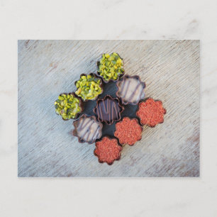 Gourmet Chocolate Candy Postcard Postkarte