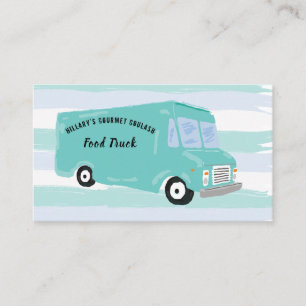 Gourmet Food Truck Business Cards Visitenkarte