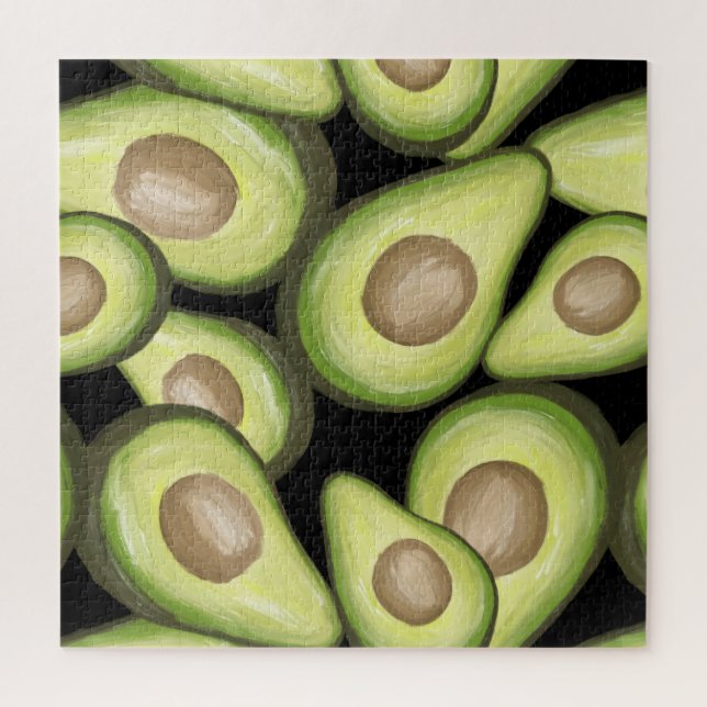 Gourmet Fresh Cut Vegan Avacados Puzzle (Vertikal)