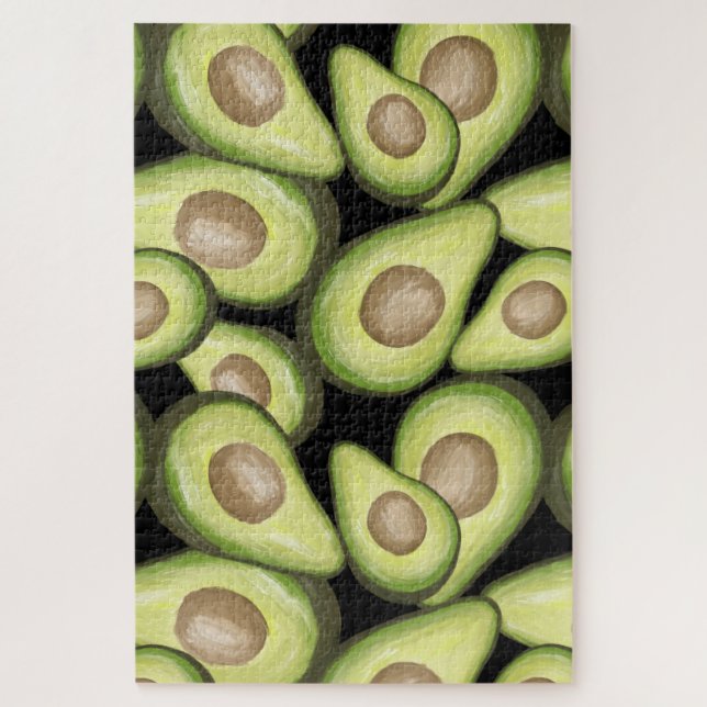Gourmet Fresh Cut Vegan Avacados Puzzle (Vertikal)
