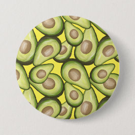 Gourmet Fresh Cut Vegan Avocado Muster Button