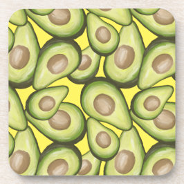 Gourmet Fresh Cut Vegan Avocado Muster Getränkeuntersetzer