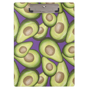 Gourmet Fresh Cut Vegan Avocado Muster Klemmbrett