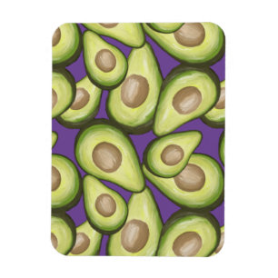 Gourmet Fresh Cut Vegan Avocado Muster Magnet