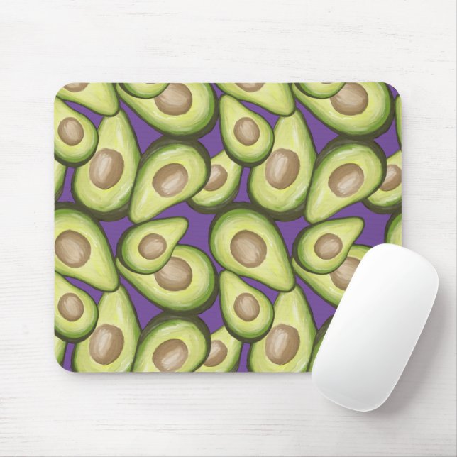 Gourmet Fresh Cut Vegan Avocado Muster Mousepad (Mit Mouse)