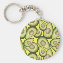 Gourmet Fresh Cut Vegan Avocado Muster Schlüsselanhänger
