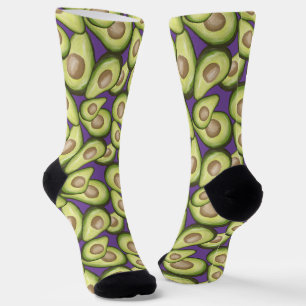 Gourmet Fresh Cut Vegan Avocado Muster Socken