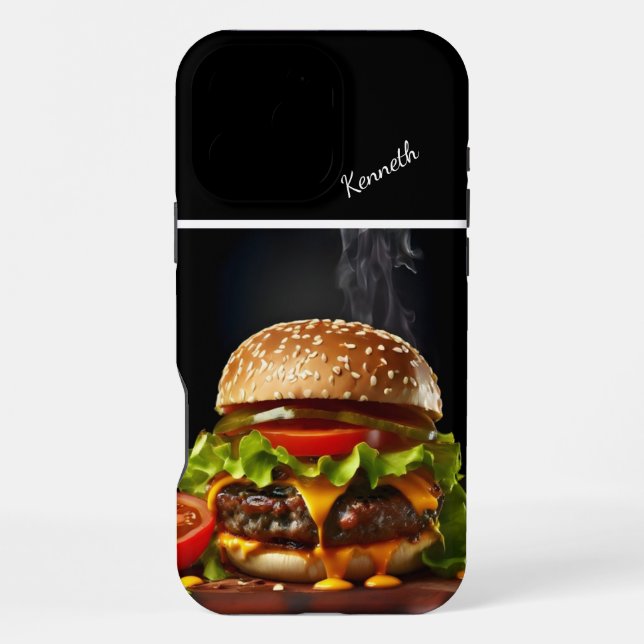 Gourmet-Saftiger Cheeseburger  iPhone Hülle (Rückseite)