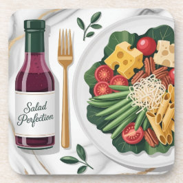  Gourmet Salad Plastic Coaster Set Getränkeuntersetzer