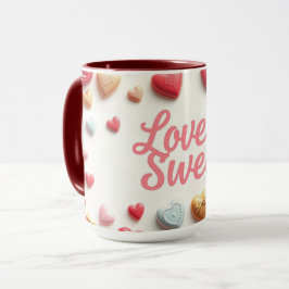 Gourmet-Schokoladen-Valentinstag "Liebe ist süß" Tasse