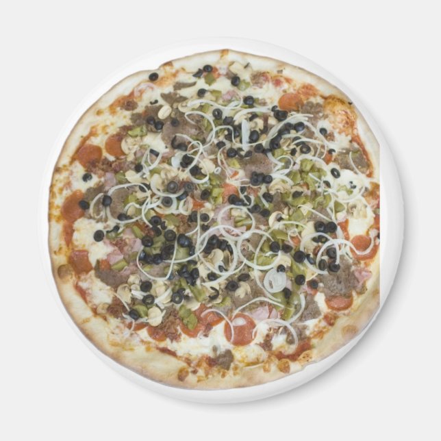 Gourmet Supreme Pizza Magnet (Vorne)