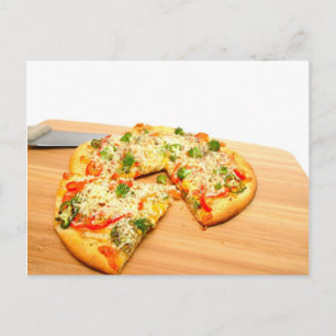 Gourmet Veggie Pizza Postkarte