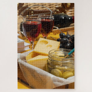 Gourmet Wein, Käse und Olivenbeizen 1014pcs Puzzle