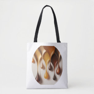 Gouttes Dorées - Flüssige Kunst Luxus - Tote bag