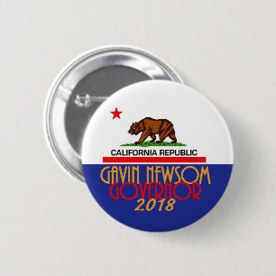 Gouverneur 2018 Gavin NEWSOM Button