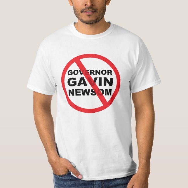 Gouverneur Gavin Newsom T-Shirt (Vorderseite)