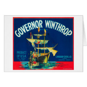 Gouverneur Winthrop Apple beschriften (Rot) -