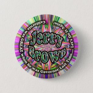 Gouverneurknopf Jerry Brown Button