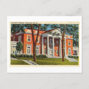 Gouverneurshaus in Charleston, West Virginia, Postkarte
