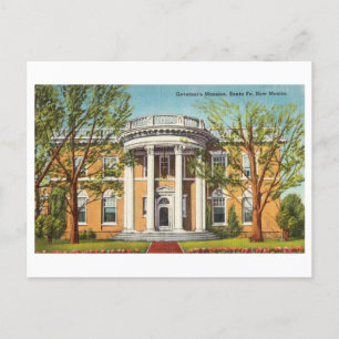 Gouverneursresidenz, Santa Fe, New Mexico, Vintage Postkarte