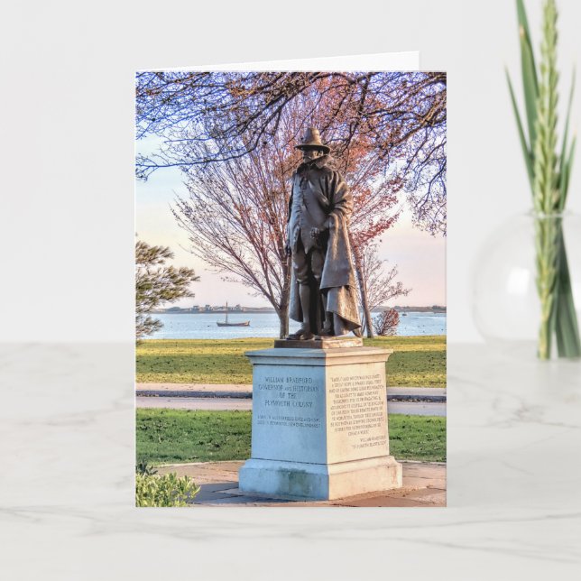 Gov. Bradford und Mayflower II. Karte (Vorderseite)