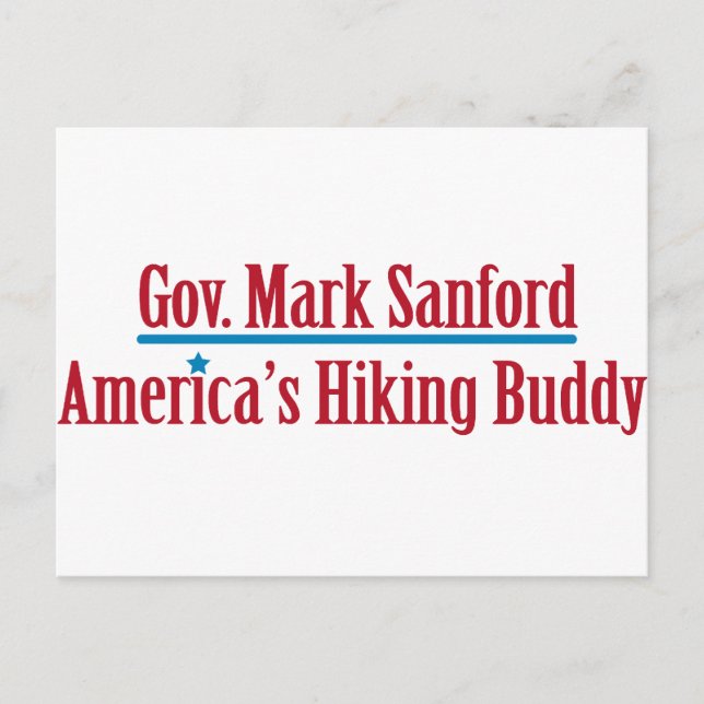Gov. Mark Sanford Postkarte (Vorderseite)